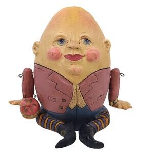POLIWOGGS 2000 Humpty Dumpty American Folk Art Figurine - Salamander Graphix